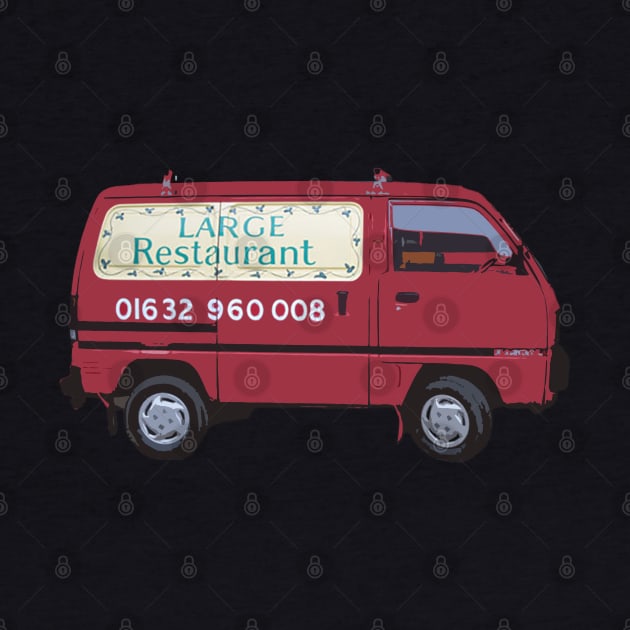 Doc Martin Bert Large Large Restaurant Red Van Cornwall Portwenn by SonnyBoyDesigns